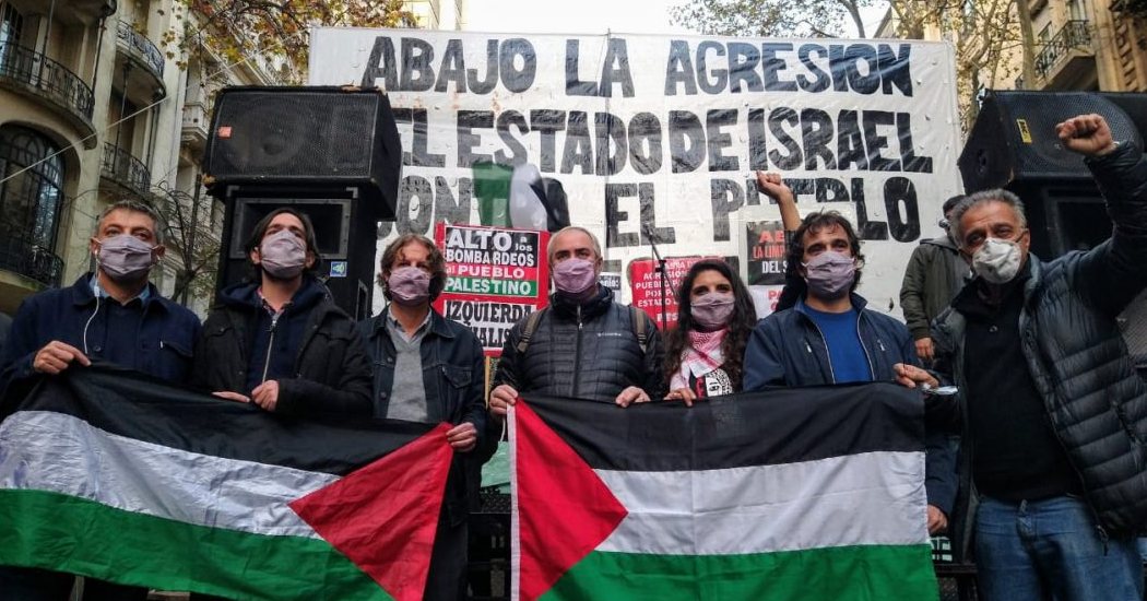 Argentina: FIT Unidad rally in support of the Palestinian people