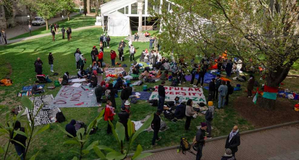 Rebelião nas universidades dos EUA em apoio ao povo palestino